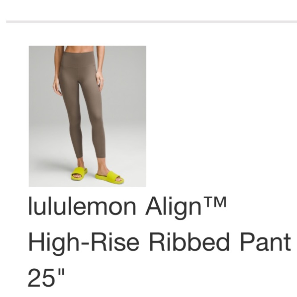 lululemon Align™ High-Rise Ribbed Pant 25"